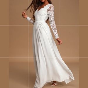 Lulus Awaken My Love Lace Maxi Dress